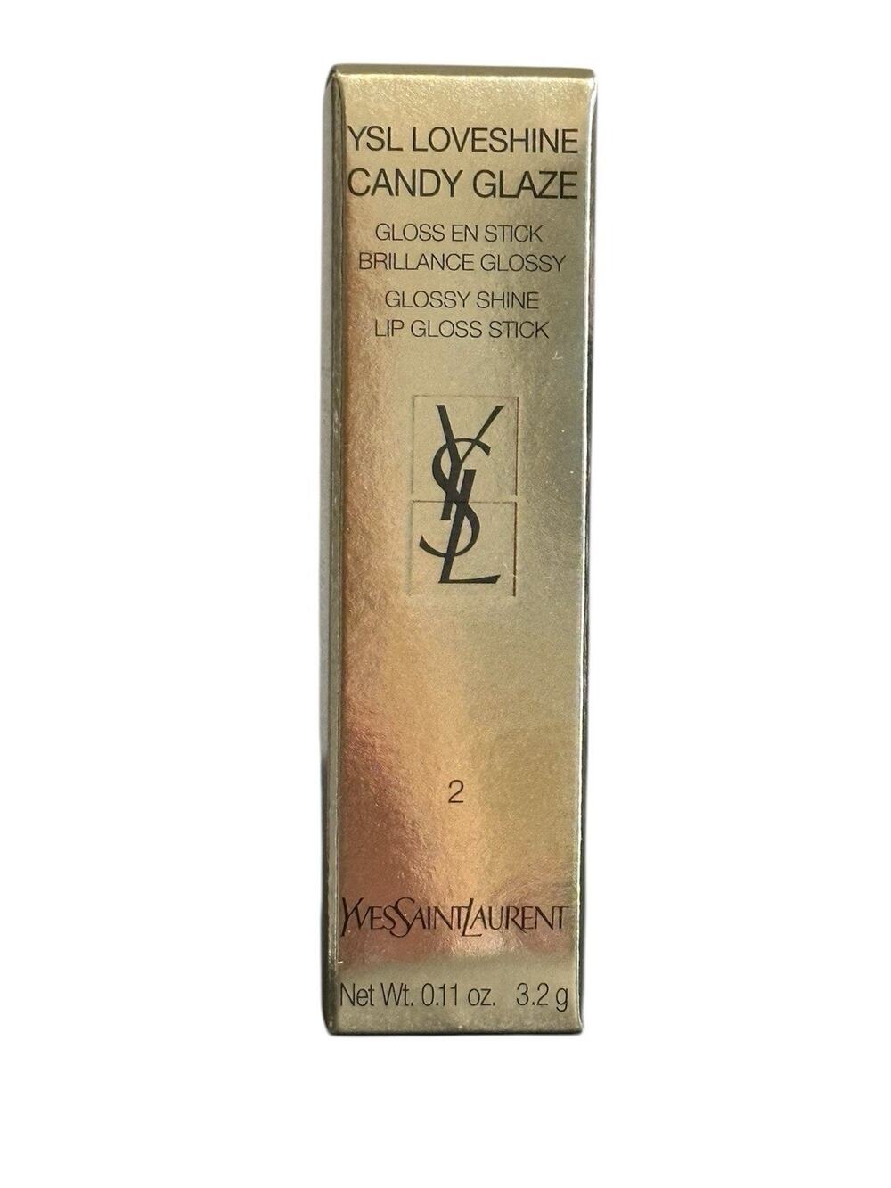 YSL Yves Saint Laurent Candy Glaze Lip Balm Gloss Plumper New